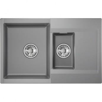 Кухонная мойка GRANULA ESTETICA ES-7808 алюминиум Кухонная мойка GRANULA ESTETICA ES-7808 алюминиум