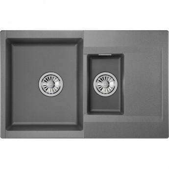Кухонная мойка GRANULA ESTETICA ES-7808 графит Кухонная мойка GRANULA ESTETICA ES-7808 графит