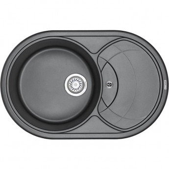 Кухонная мойка GRANULA GR-7801 шварц (черный металлик) Кухонная мойка GRANULA GR-7801 шварц (черный металлик)