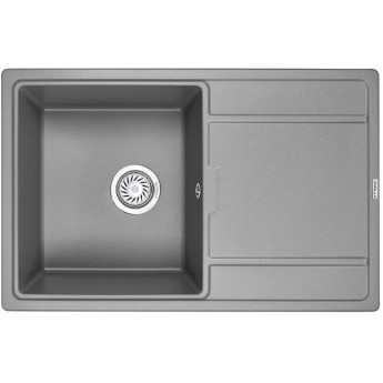 Кухонная мойка GRANULA GR-7804 алюминиум Кухонная мойка GRANULA GR-7804 алюминиум