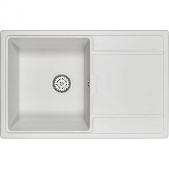 Кухонная мойка GRANULA GR-7804 арктик (белый) Кухонная мойка GRANULA GR-7804 арктик (белый)