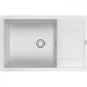 Кухонная мойка GRANULA GR-7805 арктик (белый) Кухонная мойка GRANULA GR-7805 арктик (белый)