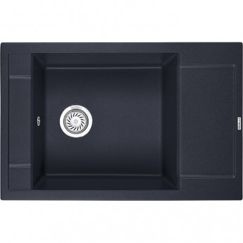 Кухонная мойка GRANULA GR-7806 шварц (черный металлик)