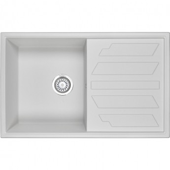Кухонная мойка GRANULA GR-8002 арктик (белый) Кухонная мойка GRANULA GR-8002 арктик (белый)