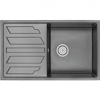 Кухонная мойка GRANULA GR-8601 шварц (черный металлик) Кухонная мойка GRANULA GR-8601 шварц (черный металлик)