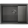 Кухонная мойка GRANULA KITCHEN SPACE KS-6045U графит матовый
