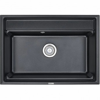 Кухонная мойка GRANULA KITCHEN SPACE KS-7301 шварц (черный металлик) Кухонная мойка GRANULA KITCHEN SPACE KS-7301 шварц (черный металлик)