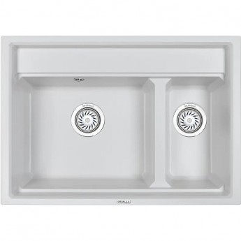 Кухонная мойка GRANULA KITCHEN SPACE KS-7302 арктик (белый) Кухонная мойка GRANULA KITCHEN SPACE KS-7302 арктик (белый)