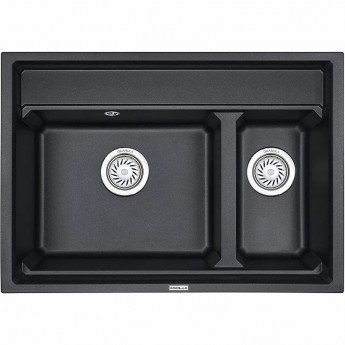 Кухонная мойка GRANULA KITCHEN SPACE KS-7302 шварц (черный металлик) Кухонная мойка GRANULA KITCHEN SPACE KS-7302 шварц (черный металлик)
