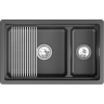 Кухонная мойка GRANULA KS-7304iU черный металлик кварц 7304iU SHBAPC