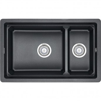 Кухонная мойка GRANULA KS-7304U, шварц (черный металлик) Кухонная мойка GRANULA KS-7304U, шварц (черный металлик)