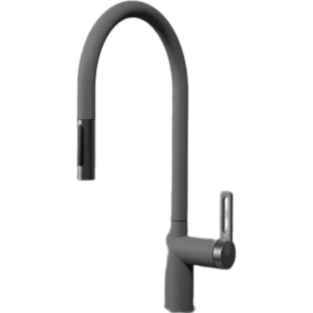 Смеситель для кухни GRANULA 8172 алюминиум с выдвижным изливом