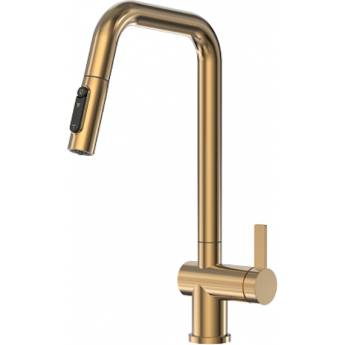 Смеситель для кухни GRANULA PF7273-D1,Gold золото/сатин Смеситель для кухни GRANULA PF7273-D1,Gold золото/сатин