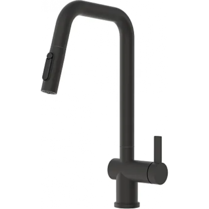 Смеситель кухонный GRANULA KS-7273 черный матовый 7273 CHEPHYII MATOBYII