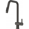 Смеситель кухонный GRANULA KS-7273 графит матовый 7273 GPAFIT MATOBYII
