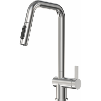 Смеситель кухонный GRANULA KS-7273 сталь сатин, сталь Смеситель кухонный GRANULA KS-7273 сталь сатин, сталь