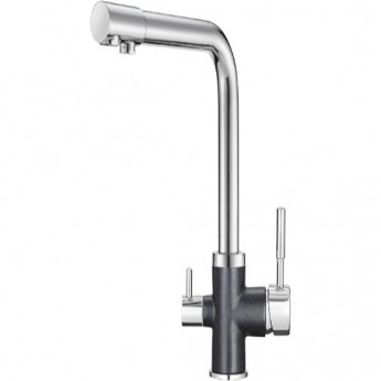 Смеситель GRANULA GR-3015 ХРОМ/ШВАРЦ (ЧЕРНЫЙ МЕТАЛЛИК) Смеситель GRANULA GR-3015 ХРОМ/ШВАРЦ (ЧЕРНЫЙ МЕТАЛЛИК)